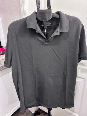 J. Crew Black Polo